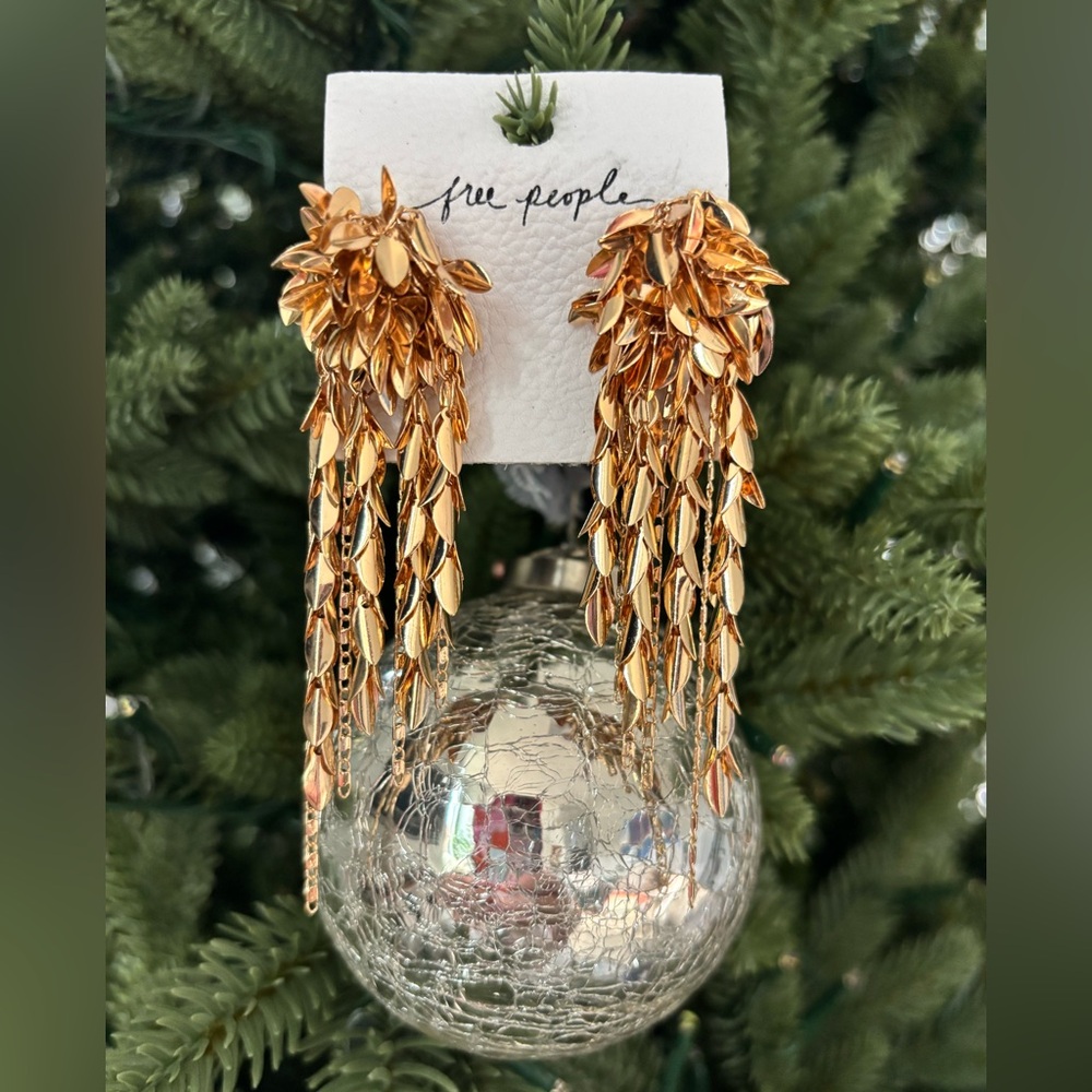 Free People My Turn Dangles in Gold